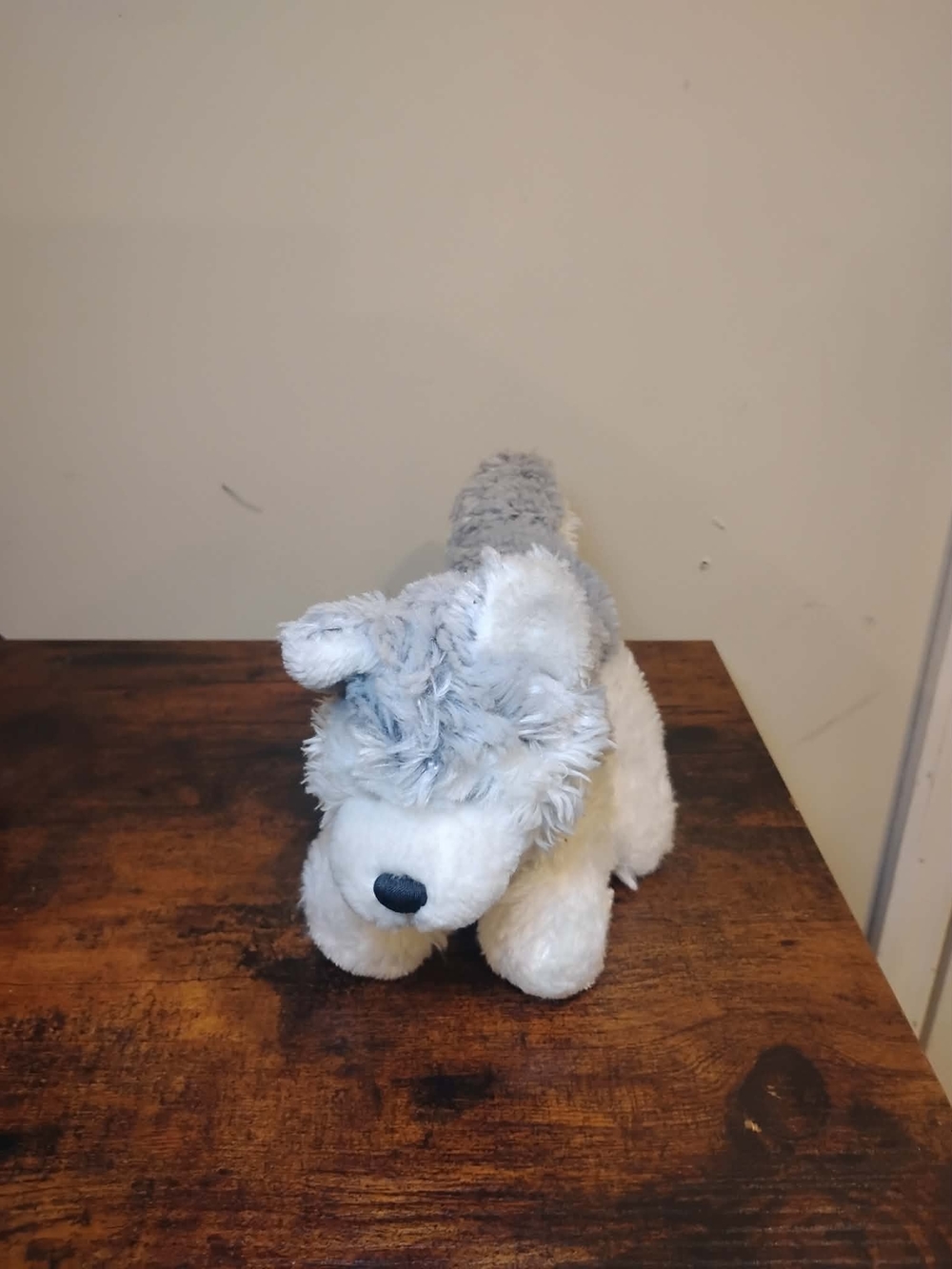 GANZ Husky Gray and White Plush Puppy Dog Stuffy